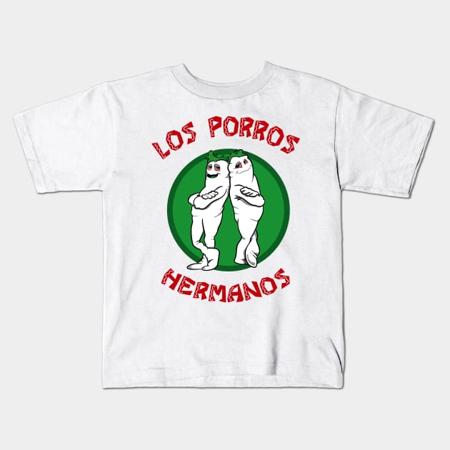 Los porros hermanos Kids T-Shirt by tdK